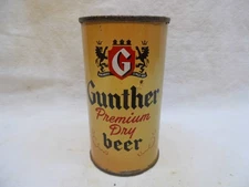 GUNTHER PREMIUM FLAT TOP BEER CAN~GUNTHER BRG, BALTIMORE, MD
