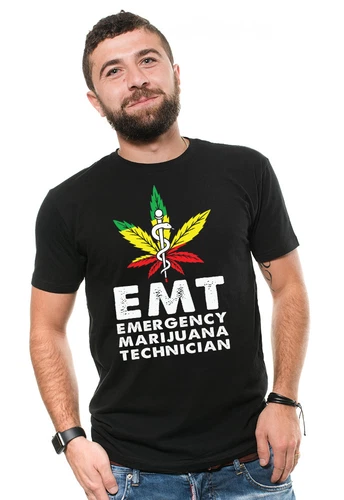 EMT T-shirt Emergency marijuana Technician Funny Cannabis Marijuana T-shirt