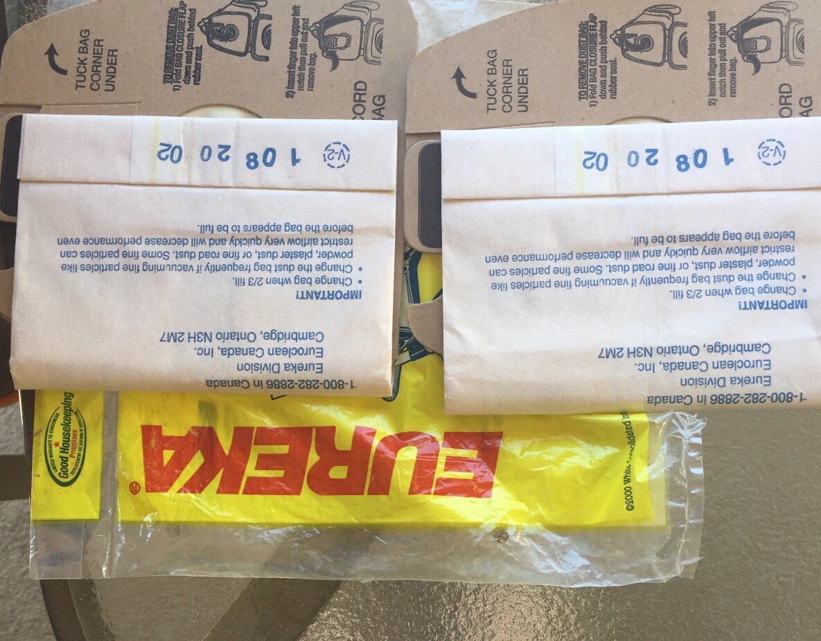 2 Bags of Eureka MM Dust Vacuum Bags 60295B, eBay