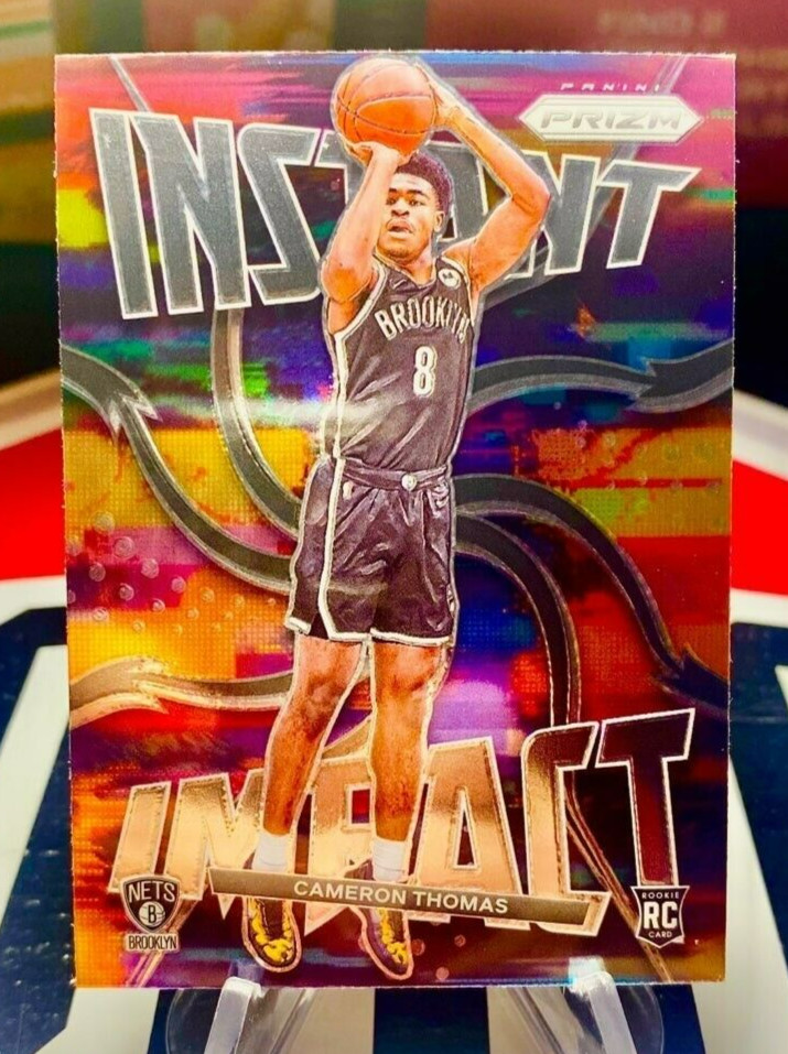 2021-22 Cameron Thomas Panini Prizm Basketball Instant Impact Rookie Card #2