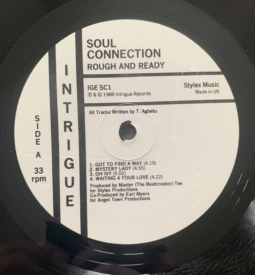 SOUL CONNECTION Rough & Ready LP 88 UK Intrique Rec RARE STREET SOUL  EX/EX - Image 3 of 4