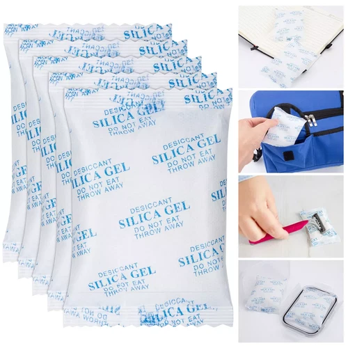 1/10/20/50/100g Silica Gel Packets Moisture Absorber Desiccant Food Grade Pack