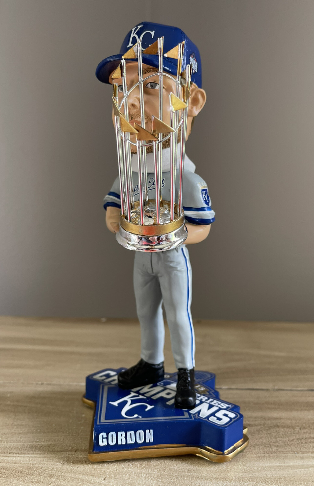 ALEX GORDON Kansas City Royals 2015 World Series Champs Bobblehead
