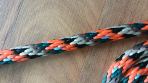 Cuerda de plomo de nailon poli mini caballo pony cabra perro oveja EE. UU. multi naranja marrón bronceado - Imagen 2 de 2