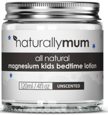 NaturallyMum Kids Magnesium Bedtime Lotion Sleep Support Unscented 120ml New