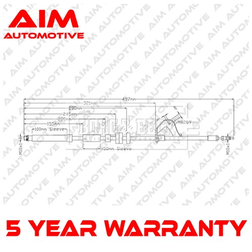 Brake Hose Front Left Aim Fits Volvo V60 2018 S60 2019 32246625 eBay