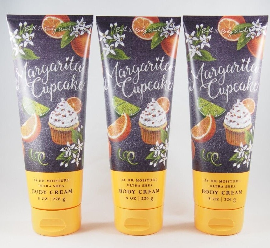 6) Bath & Body Works Margarita Cupcake Citrus Ultra Shea 24hr Body