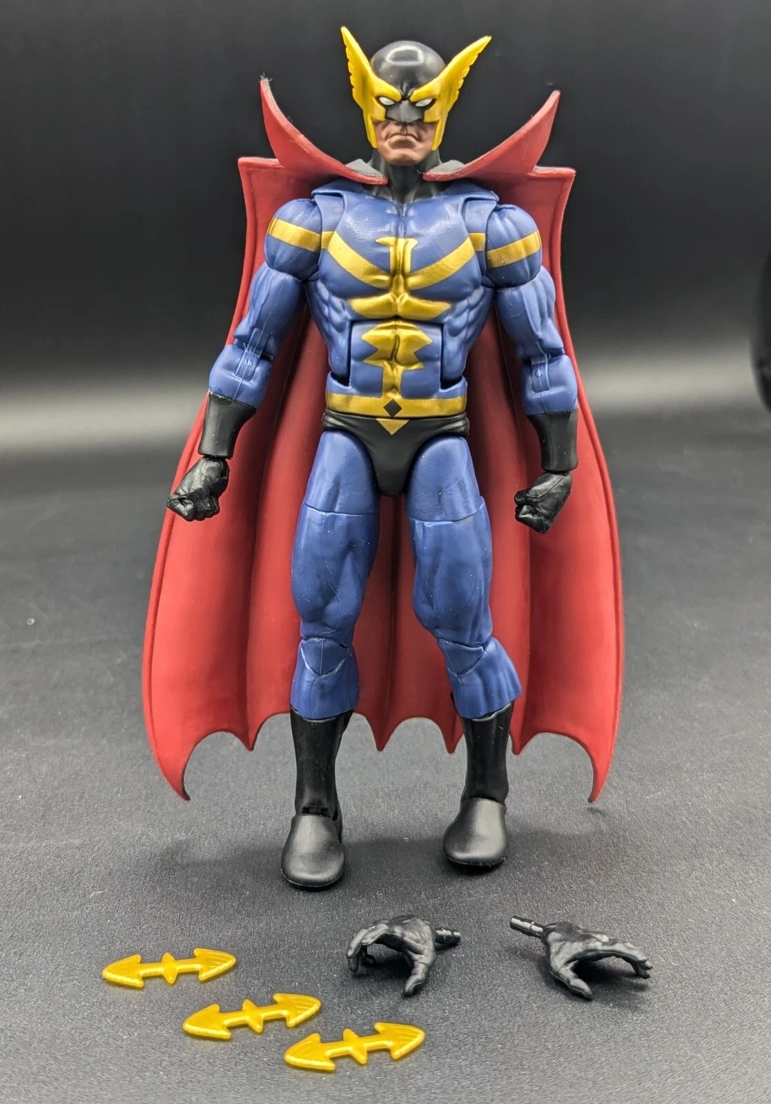 Figurine NIGHTHAWK Marvel Legends Squadron Supreme en loose complète du pack de 2 Blur
