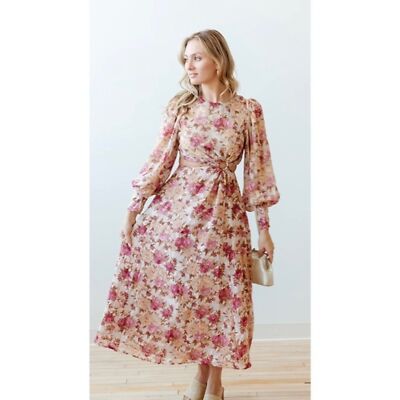 open lace back dress En Saison: Pink Cinderella Dress main image 0