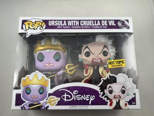 Funko Pop! Disney Villains Exclusive Ursula with Cruella De Vil 2-Pack Hot Topic