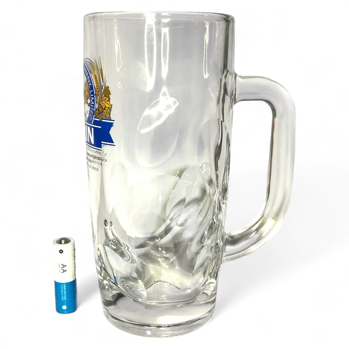 Legendary KIRIN Glass Beer Thick Mug Handle Cup Brewery