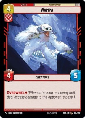 x3 Wampa - Foil C Star Wars Spark of Rebellion M/NM