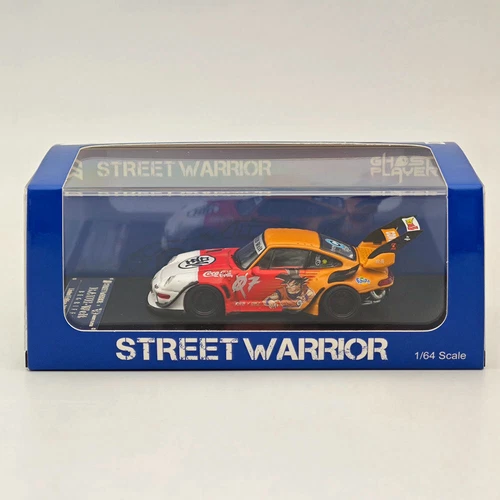 SW 1:64 Dragon Ball RWB 993 911 Racing Sports Red Model Diecast Metal Car - Picture 6 of 6