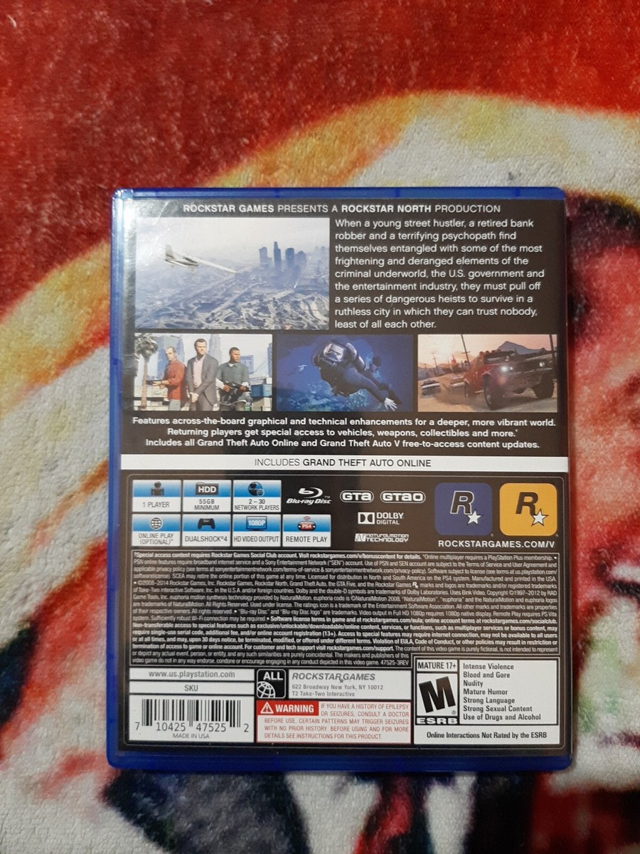 Grand Theft Auto V PS4 | eBay