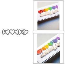 Heart-Shaped Metal Cutting Dies Scrapbooking Album Paper Card Decoration Crafts