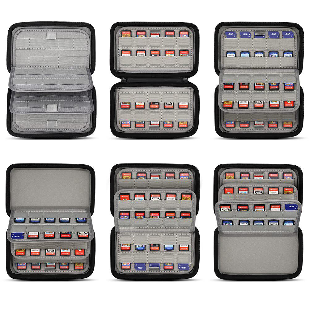 80 Game Card Holder Storage Cloth Case SD Cards Cartridge for