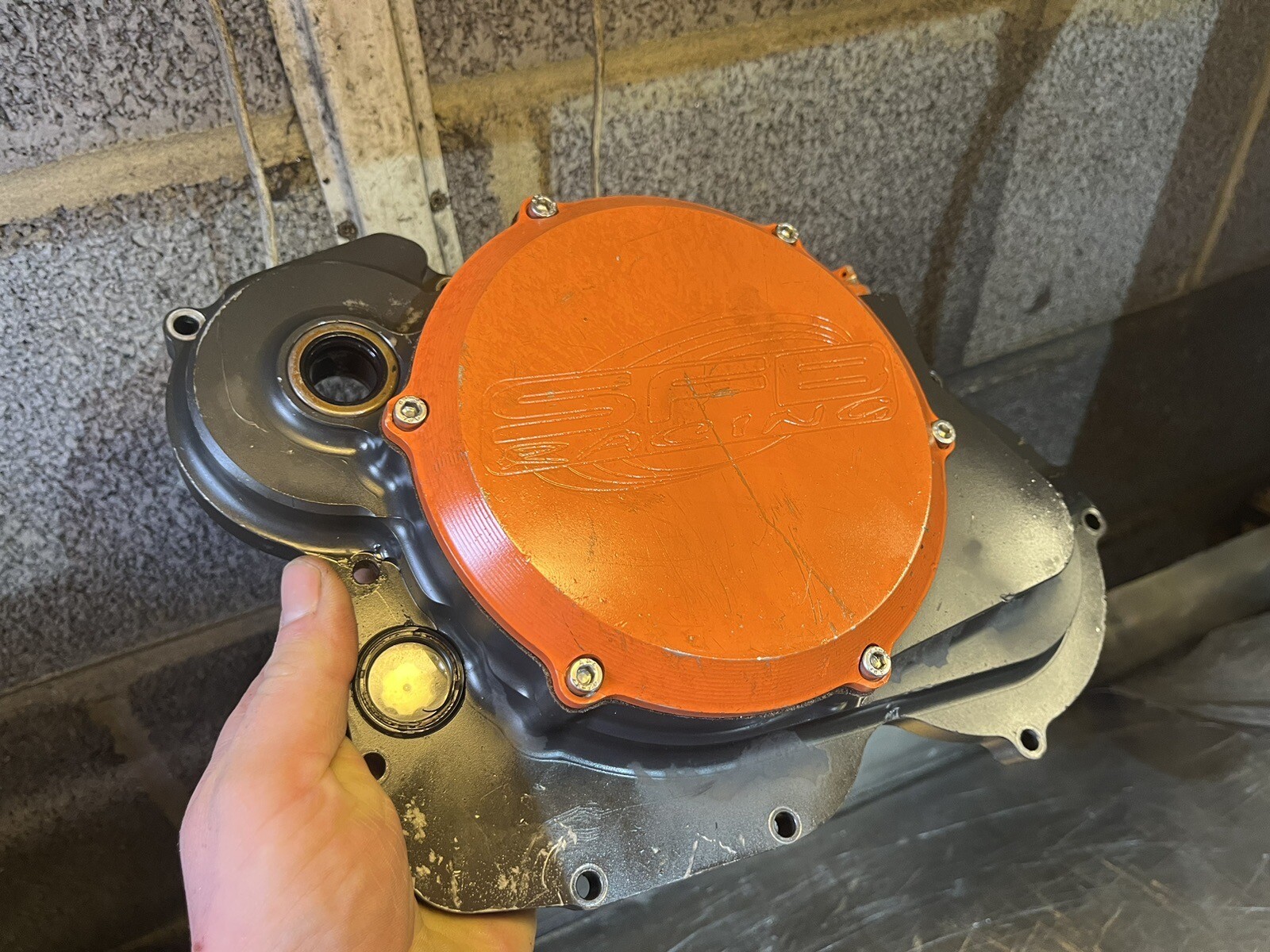 Billet 2 Piece Clutch Cover Ktm Rfs Engine 450 525 540 560 Exc Sx