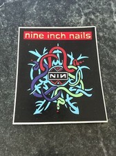Nine Inch Nails NIN Vtg sticker Decal 90s Concert Promo Rare Vinyl 4.5  Reznor
