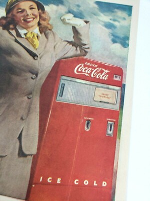 Drive Refreshed Gas Station Coca Cola Vintage 1948 Ad Coke Soda