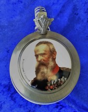 Bierkrug, Sammlerkrug,Prinzregent Luitpold Serie Bayrische K&ouml;nige mit Zinndeckel