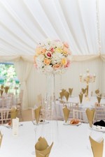 flower table centrepiece with vase event HIRE wedding bride used for aisle first
