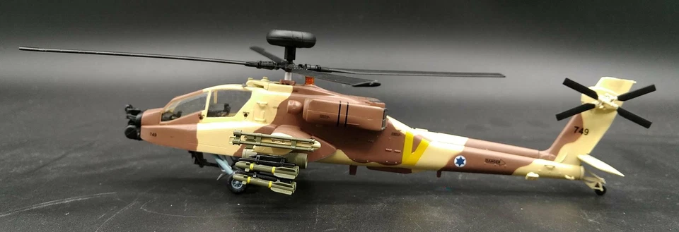 Israel AH-64D Apache longbow helicopter 1/72 no diecast aircraft Easy model - Image 3 of 4