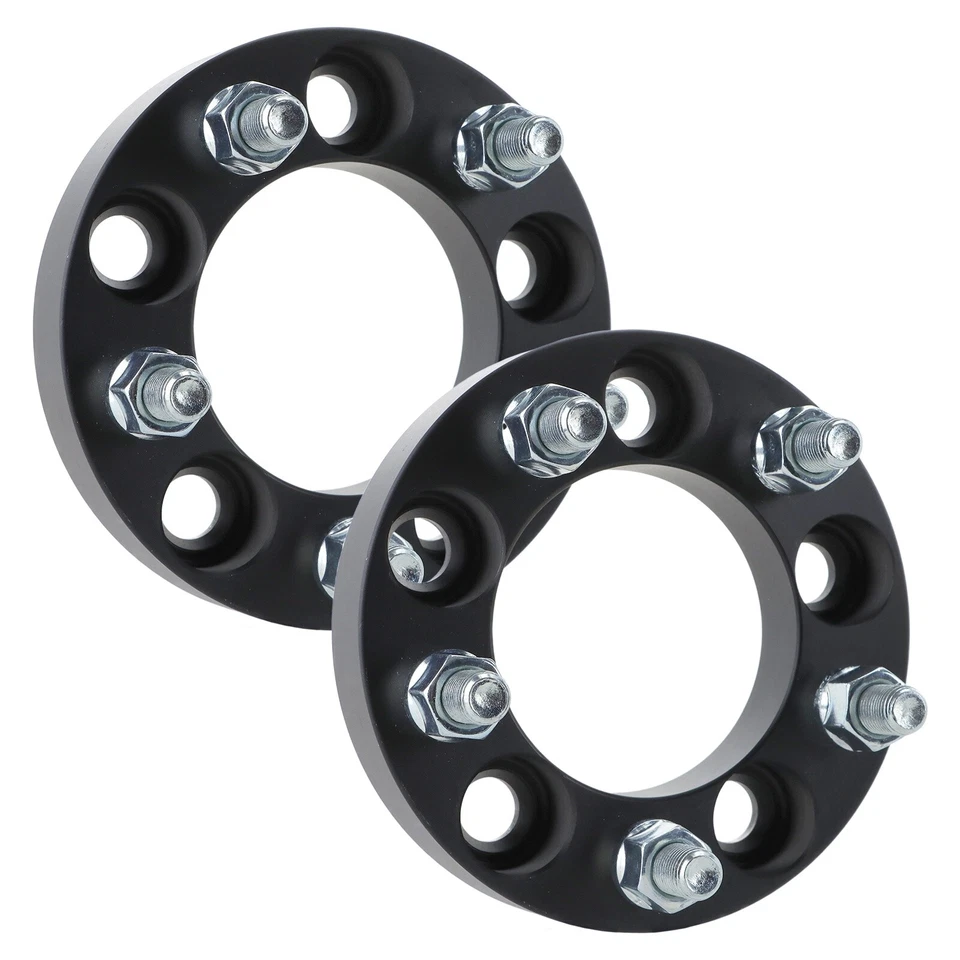 Pair Wheel Adapters 1" 5×4.5" 82.5mm 1/2"×20 For 1984-2012 2013 Jeep Cherokee Foto 2 de 4