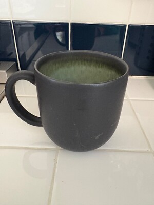 Tourrron Jars Samoa vert mug made in France; black and green