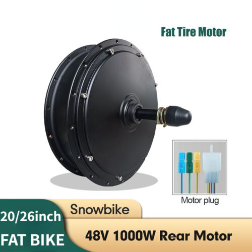 Snow Bike 48V 1000W Front Rear Rotate/Cassette Motor with SM Anderson Connector - Afbeelding 1 van 17