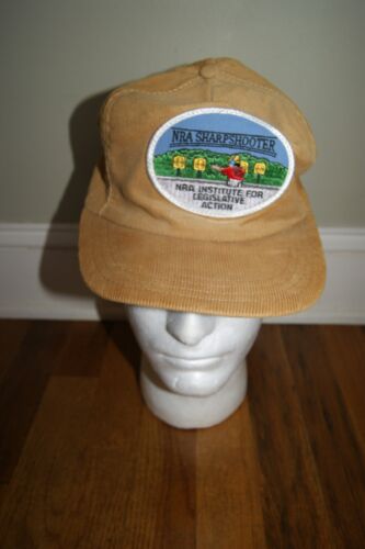 Vintage NRA Sharpshooter Corduroy Hat Institute fo