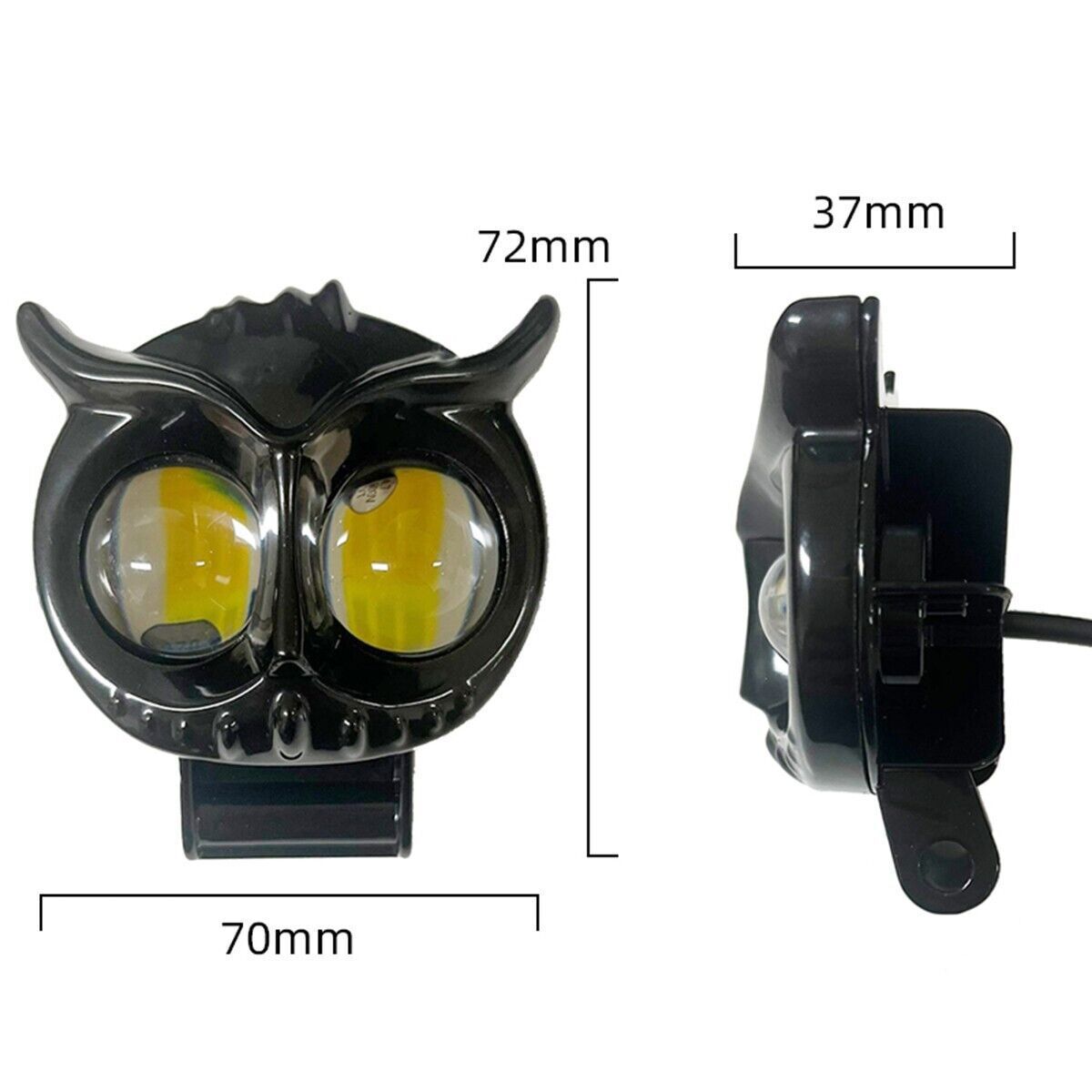 2x 20W Dual Color LED Work Light Pods – Yellow/White, 2" Square, IP67, 6063 Aluminum, Off-Road