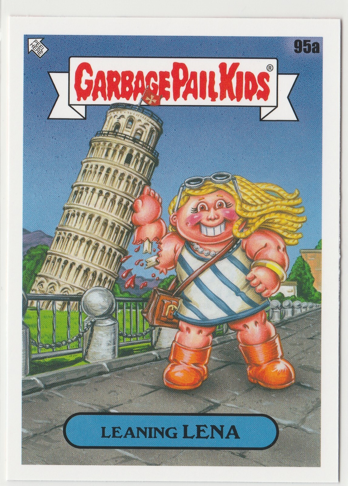 Leaning Lena #95a Garbage Pail Kids GPK 2021 Vacation Series Card
