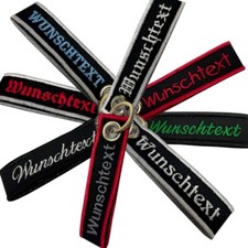 Schlüsselanhänger beidseitig gestickt mit W...