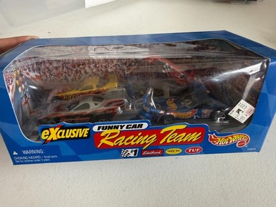Hot Wheels Exclusive Funny Car Racing Team 4 Car Set in Box 1997 D72