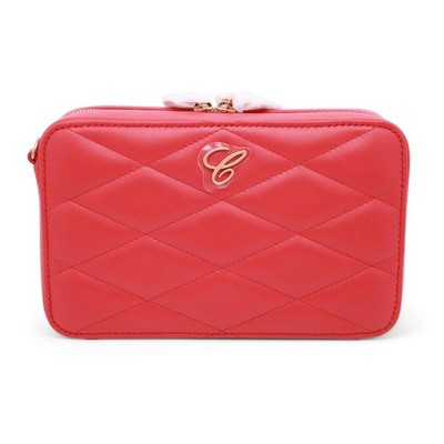 Chopard Happy Hearts Red Quilted Leather Mini Chain Bag 95000-1182