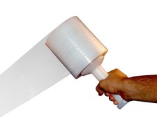 5" in. x 1000FT 80 Gauge 12 Rolls Stretch Shrink Film Hand Wrap  Handle