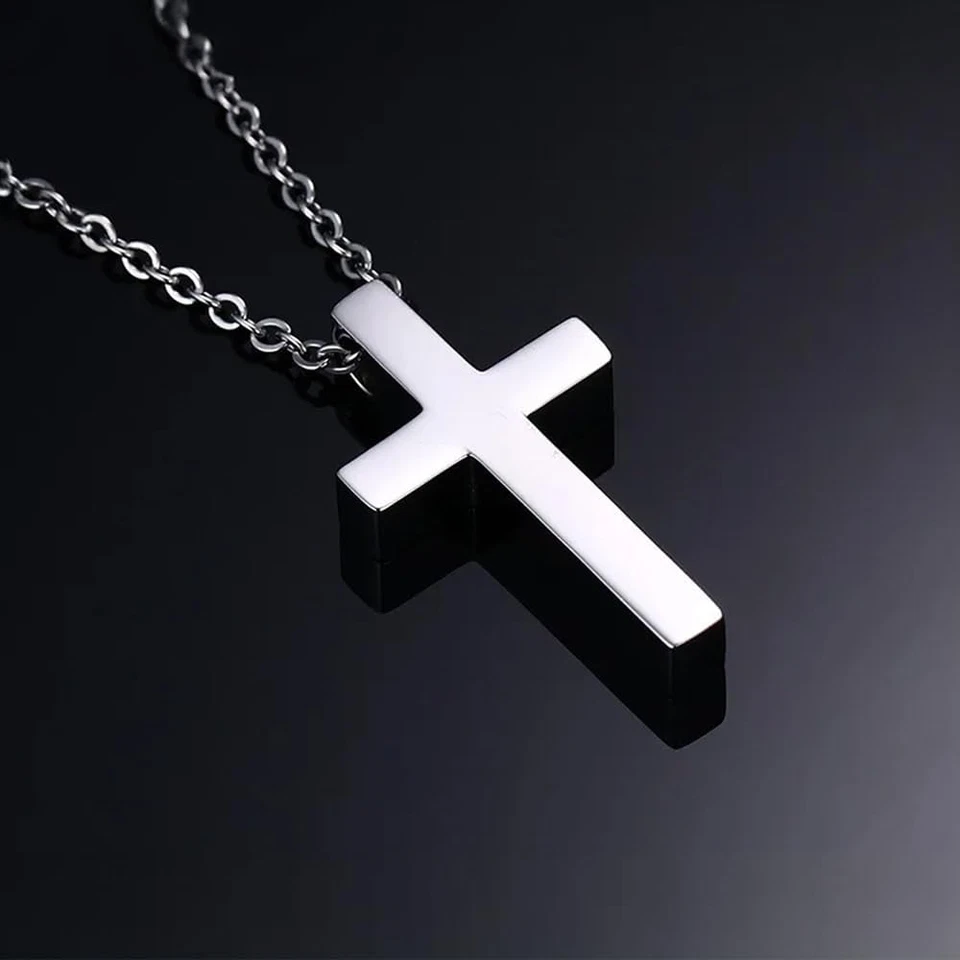 Collana a Croce Argento Sterling 925 Prima Comunione Placcatura in Oro, Bambino  - Immagine 4 di 4