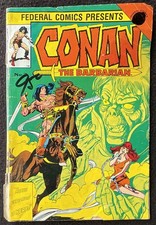 CONAN THE BARBARIAN - 1982, Federal Comics, B&W, 64 pages, VG, Australia