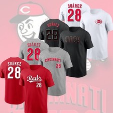 HOT NEW Eugenio Su rez 28 Cincinnati Reds 2026 Name  Number Gift For Fans