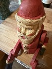 Vintage Wooden Articulated Santa Jointed Folk Art Sits up Figurine 8 Inches — photo 2