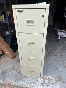 Lockable FireKing FL2016046039 Turtle 4-Drawer Vertical File Cabinet + 2 keys