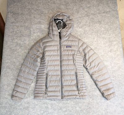 Patagonia Down Sweater Hoody Puffer Jacket Womens Small Gray Grey