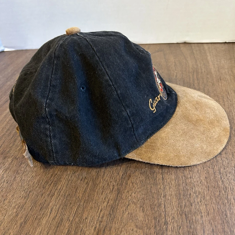 Pantalones de mezclilla originales vintage LEVI STRAUSS negros años 90 gorra cuero correa trasera Foto 4 de 4