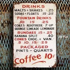 Vintage 50s/60s Retro Diner Menu Tin Metal Signs Home Décor 8”x12” Heavy-Duty Ir