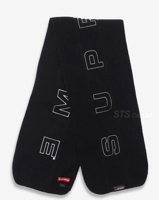 Supreme Polartec 2017FW Fleece Scarf Muffler Black Neck Warmer