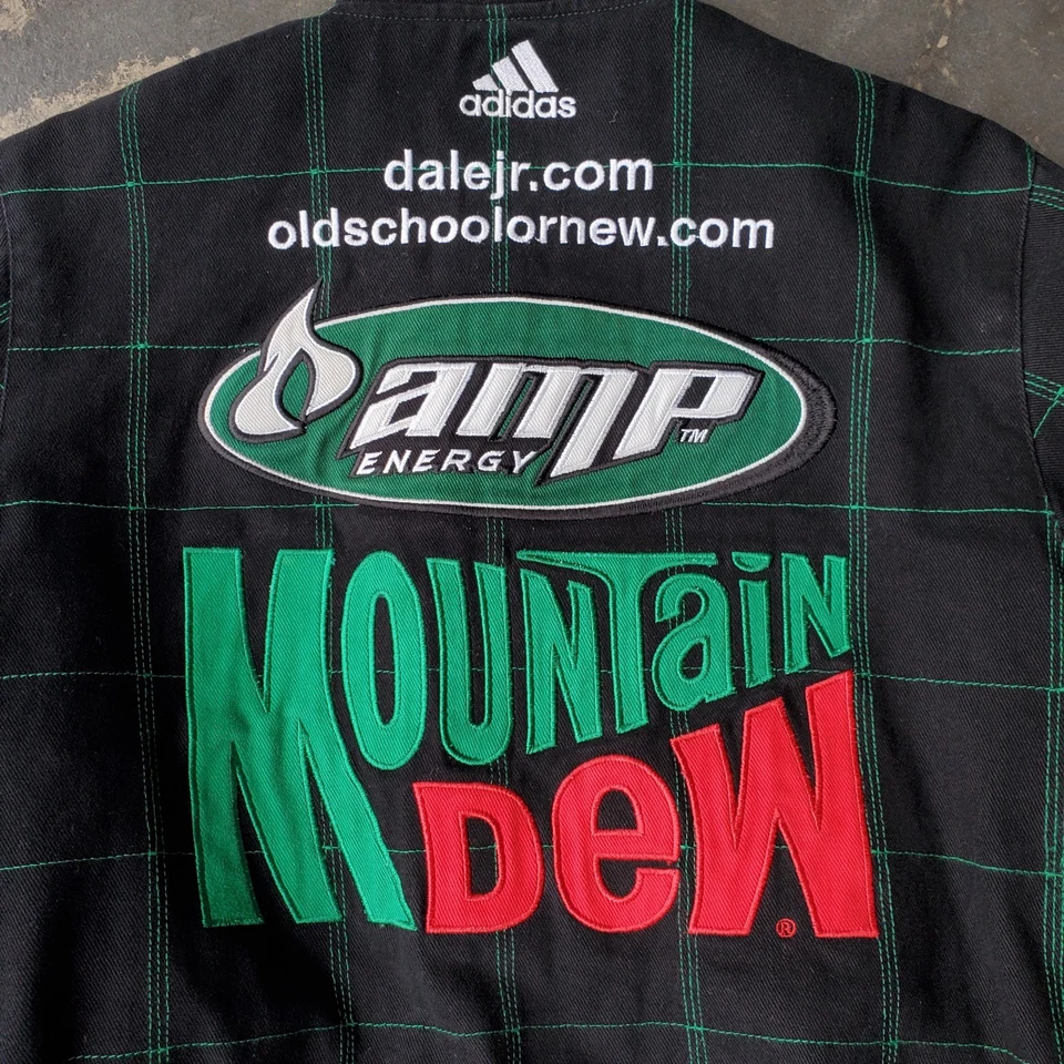 Chaqueta bordada JR Nation Youth L 9/10 Mountain Dew AMP Dale Jr NASCAR Foto 4 de 4