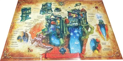 MATTEL Maitres de l'Univers MOTU Classics Maps - Castle Grayskull - Carte Poster 75x50c