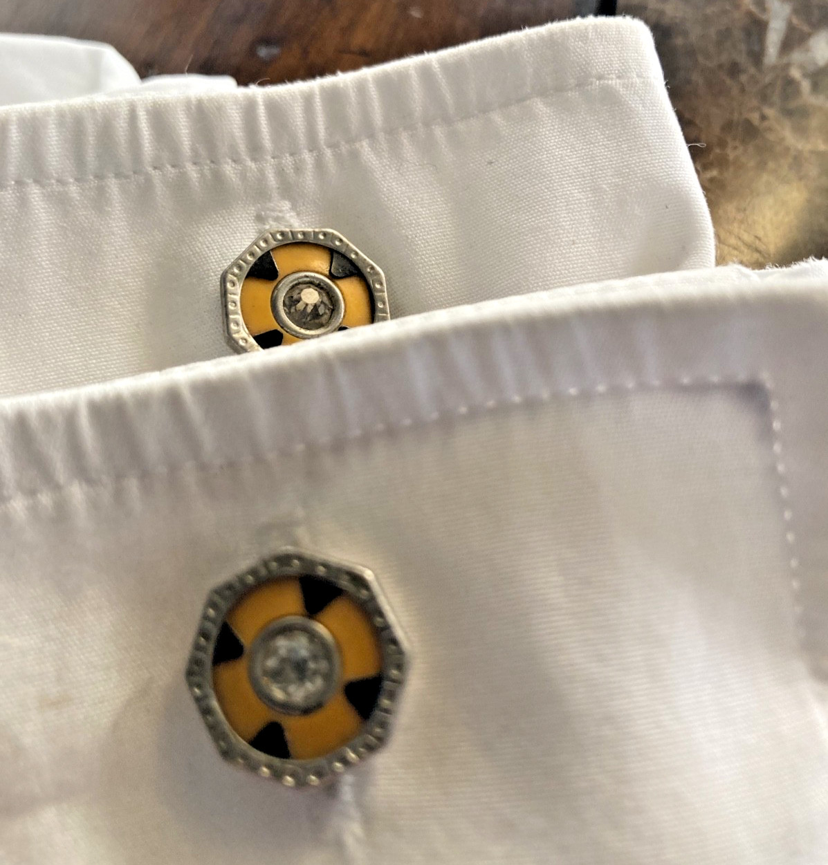 Vintage Octagonal Snap Link Stud – Single Replace… - image 3