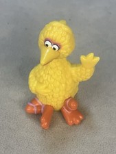 VINTAGE SESAME STREET BIG BIRD LITTLE BIRD PVC FIGURE APPLAUSE MUPPETS 3"inch