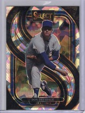 2025 Panini Select Cracked Ice Prizm #185 Don Drysdale Los Angeles Dodgers